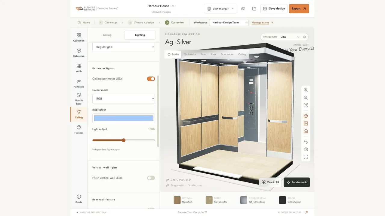 Create the atmosphere. Actual desktop studio controls shown in an example project.